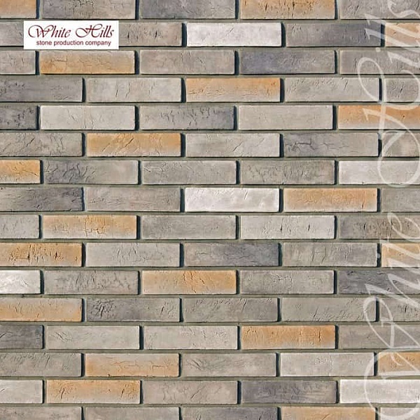 350-80 White Hills Облицовочный кирпич «Терамо брик» (Teramo brick),  плоскостной.