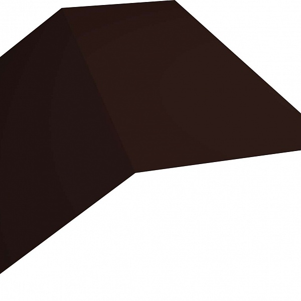 Планка конька плоского 190х190 0,5 Atlas с пленкой RAL 8017 шоколад