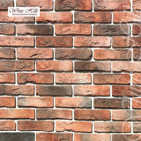 300-50 White Hills Облицовочный кирпич «Лондон брик» (London brick), оранжевый, плоскостной.