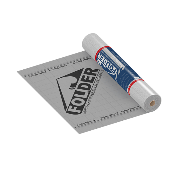 Folder Silver D tape Гидроизоляция для кровли и фасада с клеевой полосой
